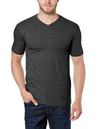 Charles Wilson Confezione da 4 T-Shirt da Uomo Elasticizzate con Scollo a V in Elastan
